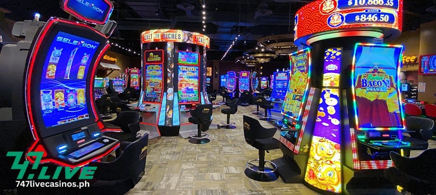 slot machines that you can see inside a casino