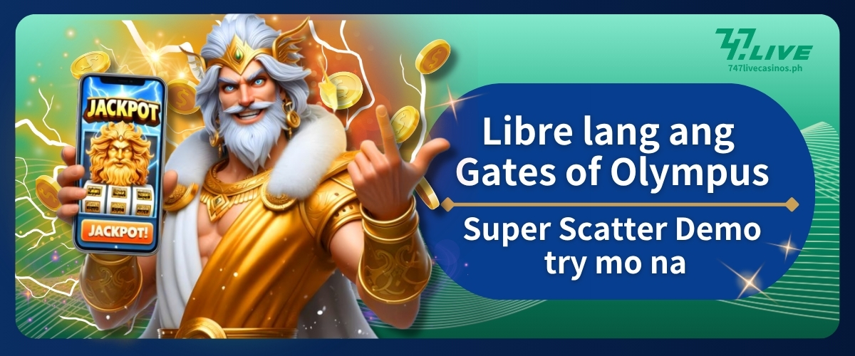 Libre lang ang Gates of Olympus Super Scatter Demo try mo na