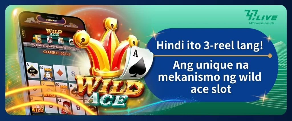 Hindi ito 3-reel lang! Ang unique na mekanismo ng Wild Ace Slot